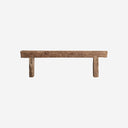 Banco de madera de teca reciclada en color marrón 160 x 25 x 45 cm