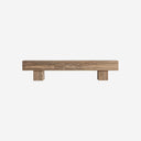 Banco de madera de teca reciclada en color marrón 218 x 40 x 46 cm
