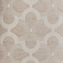 Banco de pie de cama tapizado en poliéster en color beige – detalle