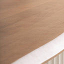 Barra de bar de madera de mango y madera de acacia en color blanco – detalle