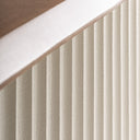 Barra de bar de madera de mango y madera de acacia en color blanco – detalle