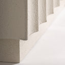 Barra de bar de madera de mango y madera de acacia en color blanco – detalle