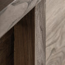 Barra de bar de madera de olmo en color marrón envejecido – detalle