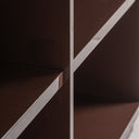 Barra de bar de MDF y madera contrachapada en color marrón brillo – detalle