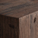 Barra de bar modular de madera recuperada en color marrón – Diseño 2 / 60 x 60 x 110 cm – detalle