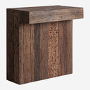 Barra de bar modular de madera recuperada en color marrón – Diseño 3 / 108 x 60 x 110 cm