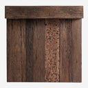 Barra de bar modular de madera recuperada en color marrón – Diseño 3 / 108 x 60 x 110 cm
