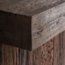 Barra de bar modular de madera recuperada en color marrón – Diseño 3 / 108 x 60 x 110 cm – detalle