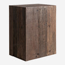 Barra de bar modular de madera recuperada en color marrón – Diseño 4 / 90 x 60 x 110 cm