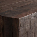 Barra de bar modular de madera recuperada en color marrón – Diseño 4 / 90 x 60 x 110 cm – detalle