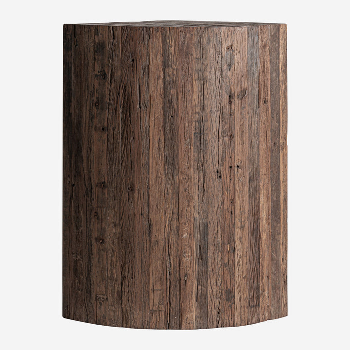 Barra de bar modular de madera recuperada en color marrón