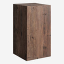 Barra de bar modular de madera recuperada en color marrón – Diseño 2 / 60 x 60 x 110 cm