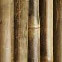 Biombo de bambú y hierro en color marrón natural – detalle