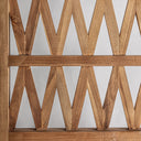 Biombo de madera de teca en color marrón – detalle