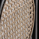 Biombo de ratán en color negro – detalle