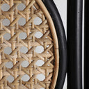 Biombo de ratán en color negro – detalle