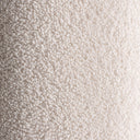 Cabecero tapizado en poliéster en color crema – detalle