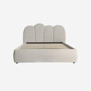 Cama de poliéster en color blanco roto BELLAC