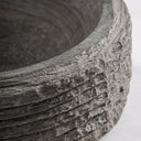 Centro de mesa de piedra en color gris 36 x 10 cm – detalle