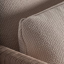 Chaise longue de madera de teca reciclada en color marrón – detalle