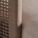 Chaise longue de madera de teca reciclada en color marrón – detalle