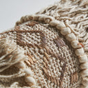 Cojín de algodón en color crema – detalle