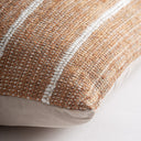 Cojín de algodón y lino en color crema 50 x 30 cm – Diseño 2 – detalle