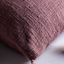 Cojín de algodón y poliéster – Rosa / 52 x 52 cm – detalle