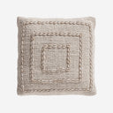 Cojín de algodón y poliéster en color blanco 50 x 50 cm
