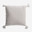 Cojín de algodón y poliéster en color blanco de estilo provenzal 45 x 45 cm