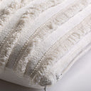 Cojín de algodón y poliéster en color blanco de estilo provenzal 45 x 45 cm – detalle