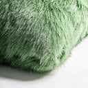 Cojín de poliéster en color verde – detalle