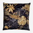Cojín de terciopelo en color negro de estilo kitsch 45 x 45 cm