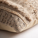 Cojín de yute en color beige 45 x 45 cm – detalle