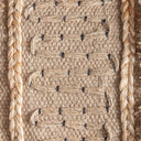 Cojín de yute en color beige 45 x 45 cm – detalle