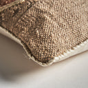 Cojín de yute en color marrón 90 x 35 cm – detalle