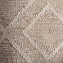 Cojín de yute en color marrón de estilo boho 46 x 46 cm – detalle