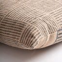 Cojín de yute y fibra natural en color beige 45 x 45 cm – Diseño 3 – detalle