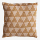 Cojín de yute y fibra natural en color beige 45 x 45 cm – Diseño 4