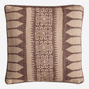 Cojín de yute y fibra natural en color beige 45 x 45 cm – Diseño 5