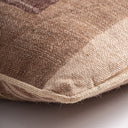 Cojín de yute y fibra natural en color beige 45 x 45 cm – detalle