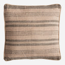 Cojín de yute y fibra natural en color beige 45 x 45 cm – Diseño 2