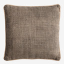 Cojín de yute y fibra natural en color beige 45 x 45 cm – Diseño 2