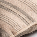 Cojín de yute y fibra natural en color beige 45 x 45 cm – Diseño 2 – detalle