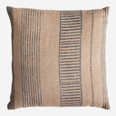 Cojín de yute y fibra natural en color beige 45 x 45 cm – Diseño 3