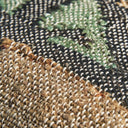 Cojín de yute y poliéster en color marrón 60 x 60 cm – detalle
