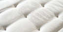 Matras van natuurlatex met zijde en linnen, 26 cm – detail van de gestikte tijk