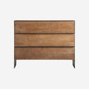 Cómoda de madera de mango y hierro en color marrón