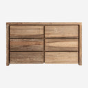 Cómoda de madera de teca reciclada en color marrón