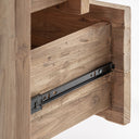 Cómoda de madera de teca reciclada en color marrón – detalle
